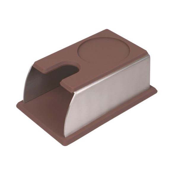Coffee tamper base stainless steel brown-KR010168