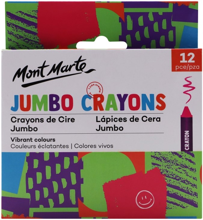 Mont marte jumbo crayons 12pce mmkc0217-AR010071