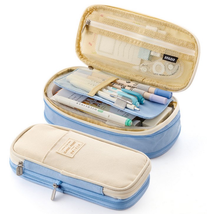 حقيبة لحفظ ادوات المدرسة و الالوان C-150 BLUE-KR011374