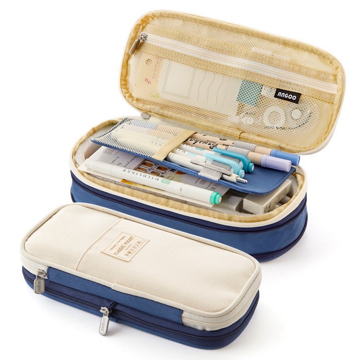 حقيبة لحفظ ادوات المدرسة و الالوان C-150 DARK BLUE-KR011376