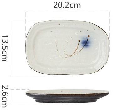 Ceramic serving plate e-282-KR070149