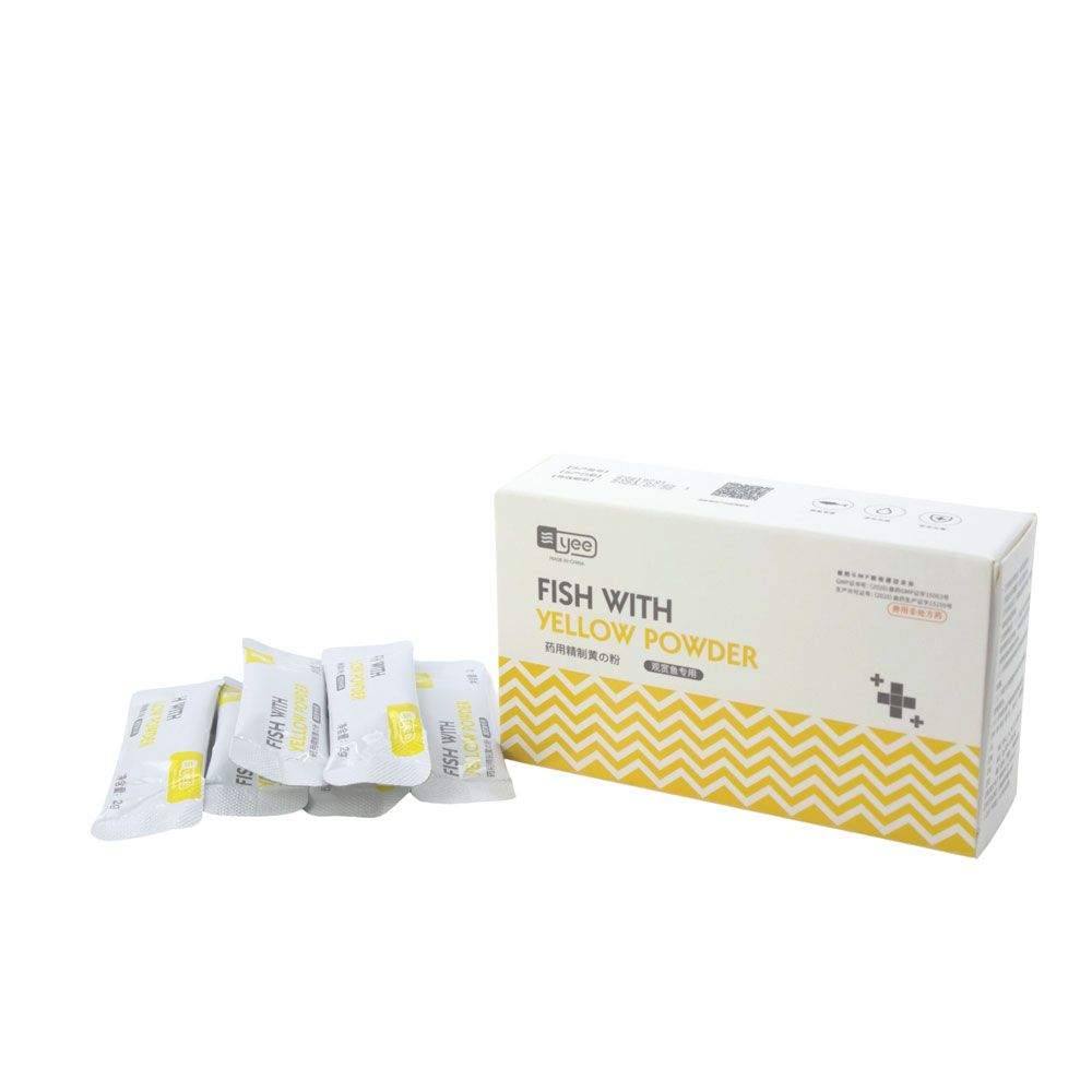 البودرة الصفراء لاحواض اسماك الزينة لعلاج و الوقاية من الامراض-KR120133