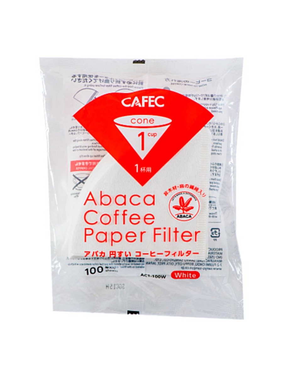 Cafec paper filter v60 1cups 100pcs white-KR011941
