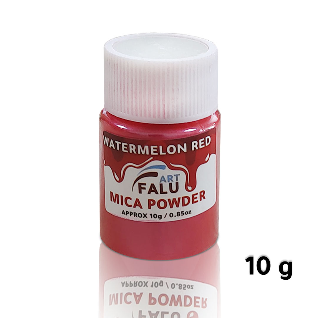 Falu Art Mica powder 10G for resin and candle and soap - water melon red-AR010323