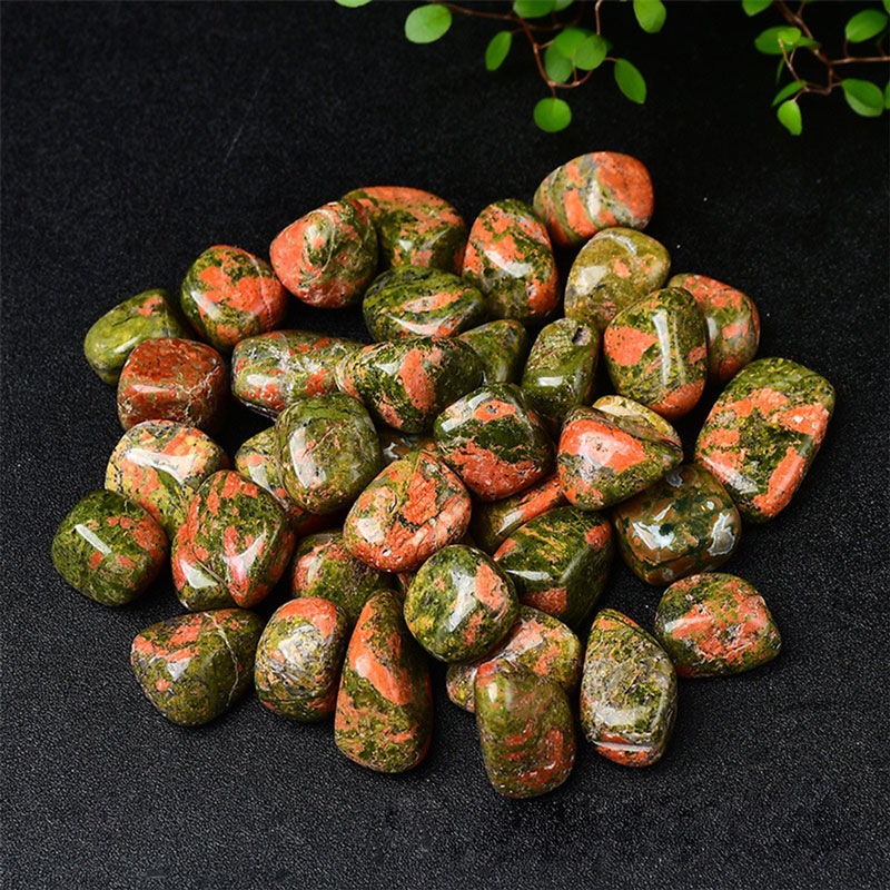 Polished natural stones Flower Green Treasure Polishing 2-3cm/100g-AR010365