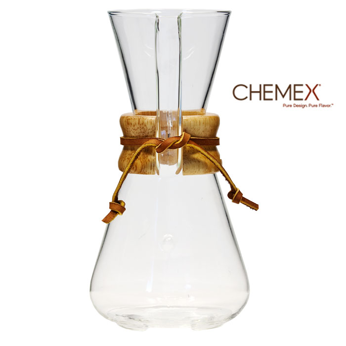 CHEMEX 3 CUP CLASSIC SERIES GLASS COFFEE MAKER