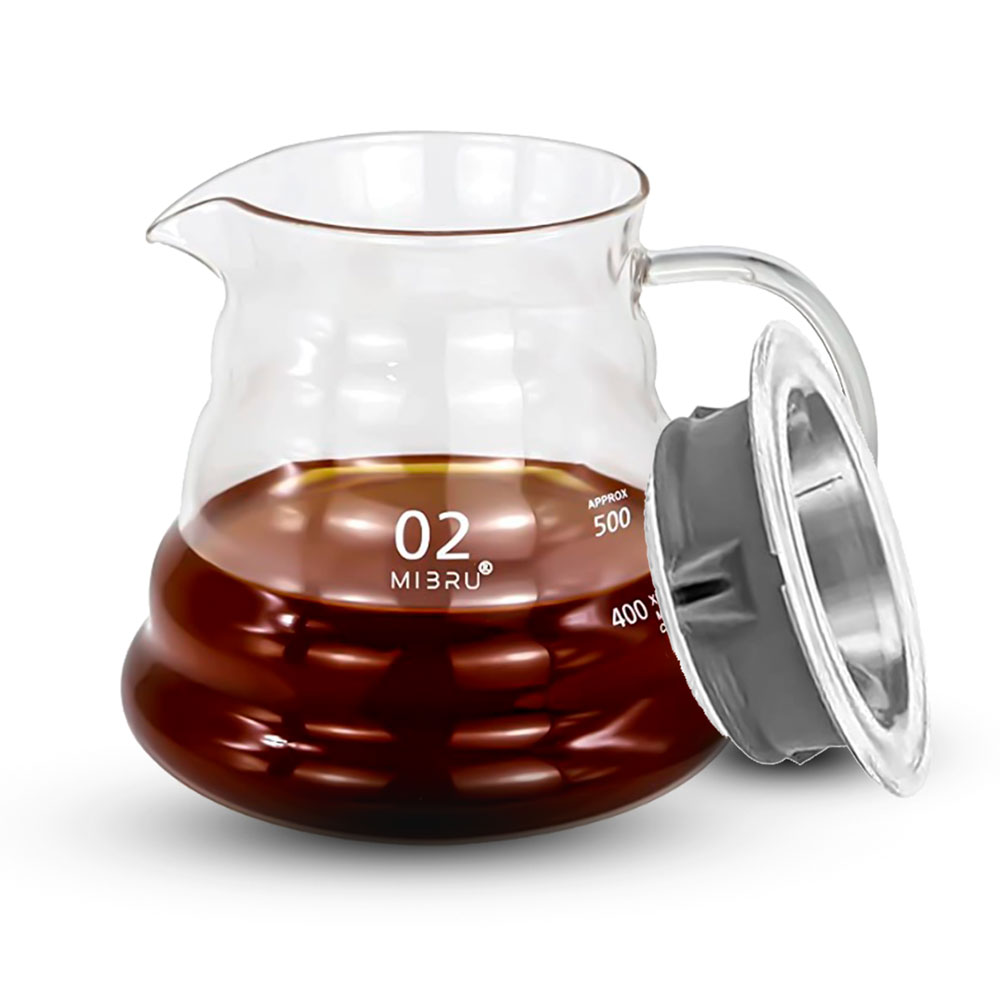 Coffee pot glass server 600ml 02-KR010042