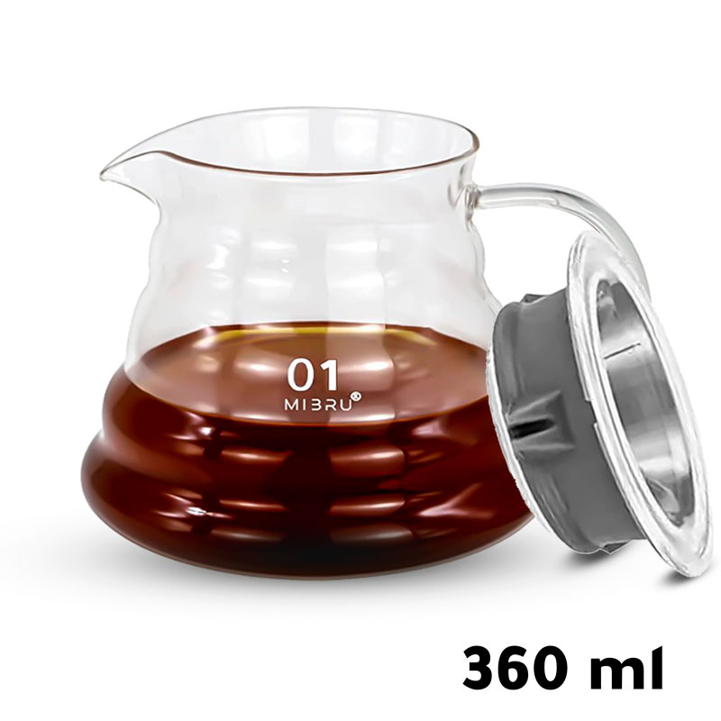 Coffee pot glass server 340ml 01-KR010469