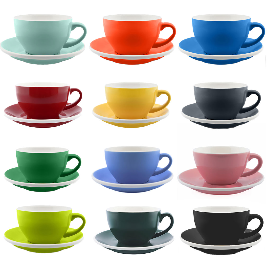 Coffee ceramic cup w/plate 150ml-KR010743-1