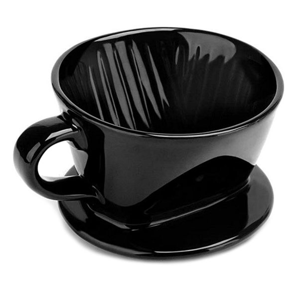 Coffee ceramic dripper 2-4 cups u102 black-KR011407