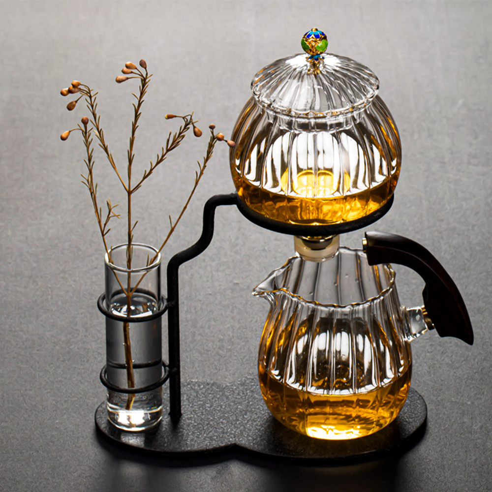 Tea herbal drink dispenser metal glass f169-KR011983