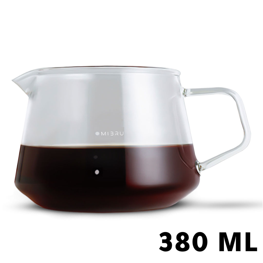 Coffee glass server jug 380 ml-KR012053