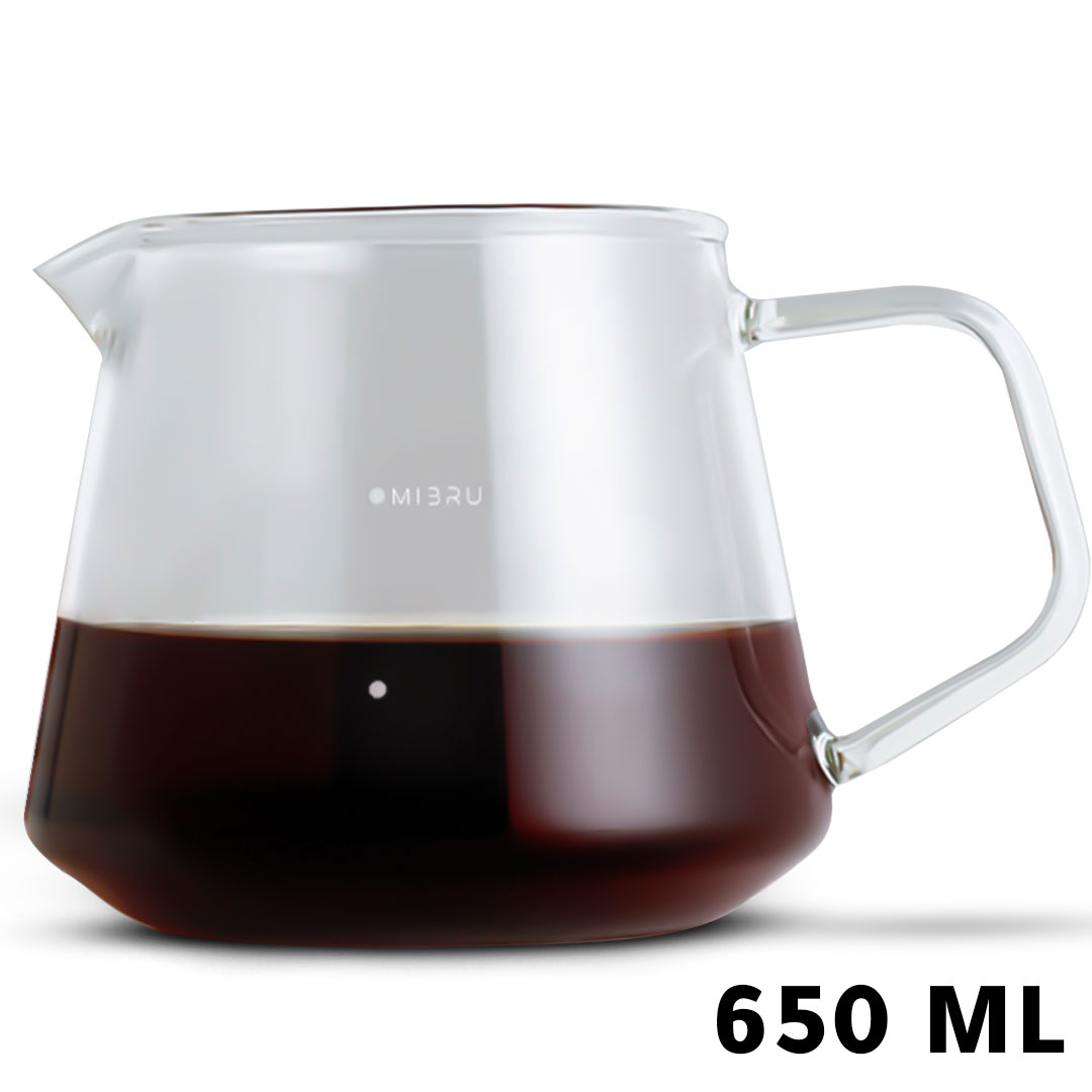 Coffee glass server jug 650ml-KR012054