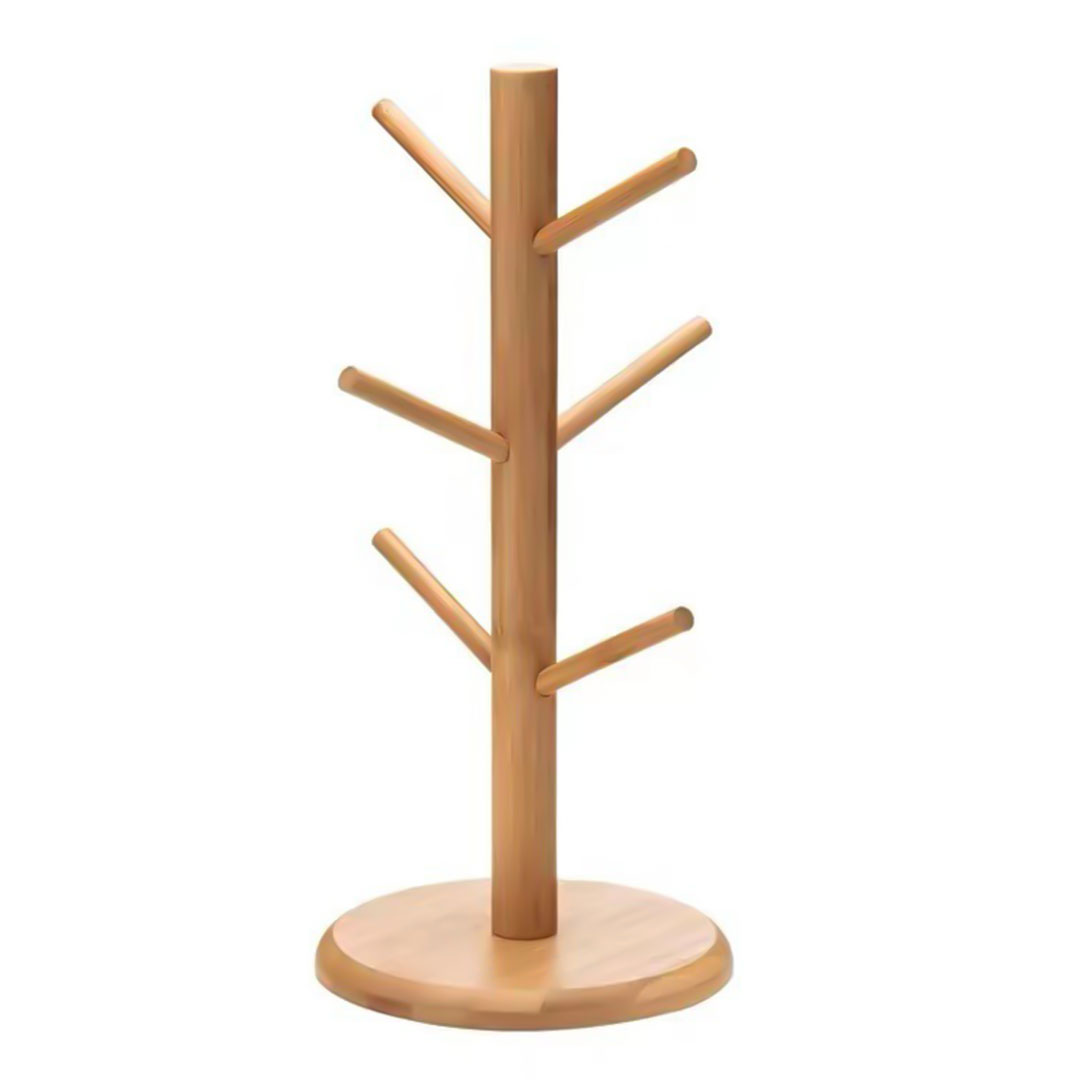 Coffee cups wooden hanging base-KR012068
