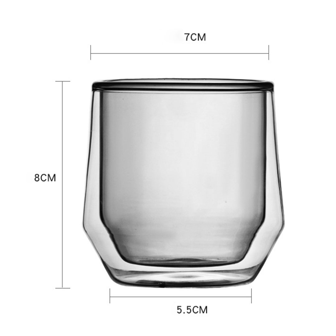 COFFEE VACCUM GLASS CUP 170ML GRAY-KR012465
