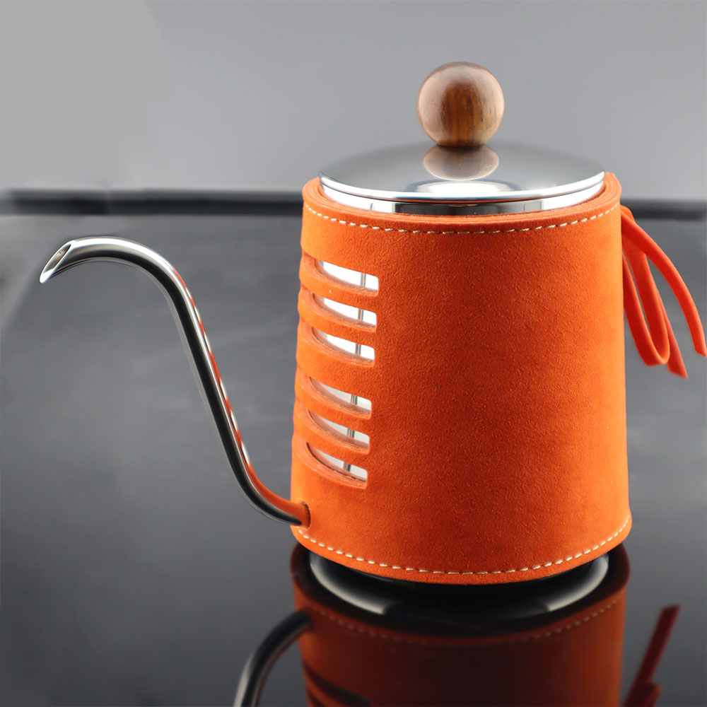 Coffee dripping pot 600ml leather from MIBRU-KR012563