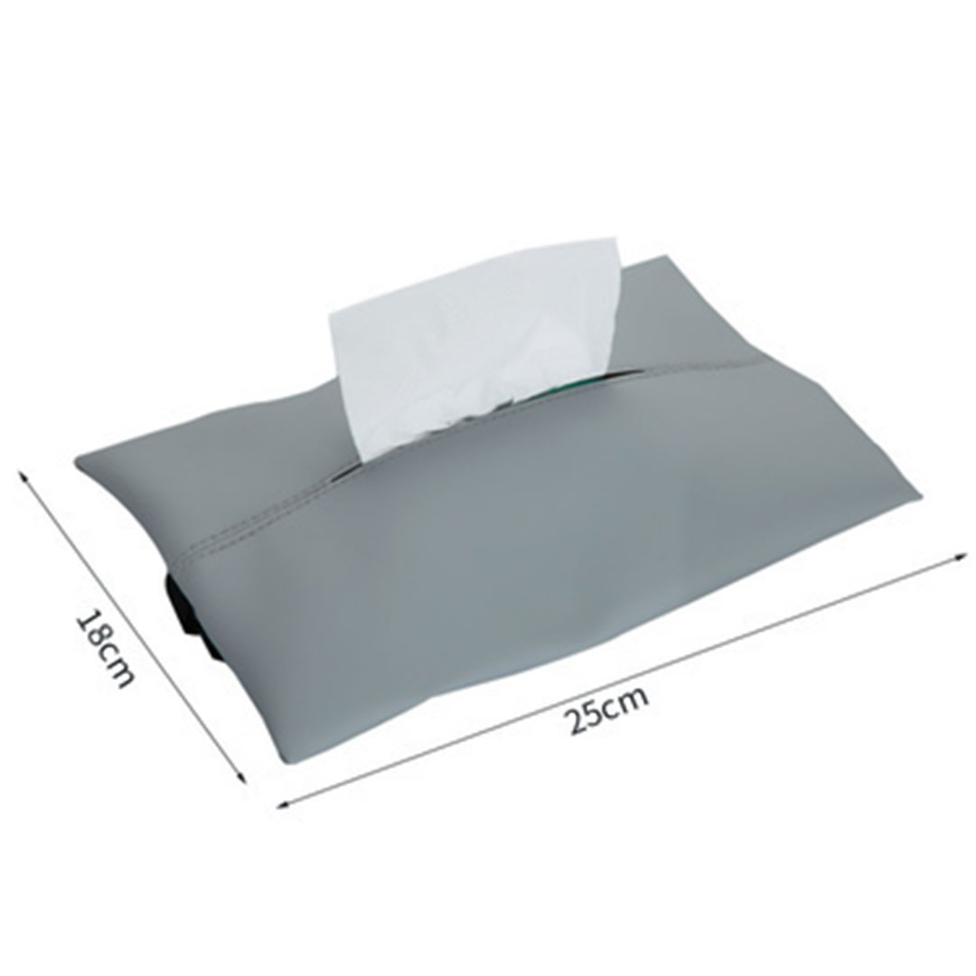 Leather tissues bag G-592 gray-KR012631