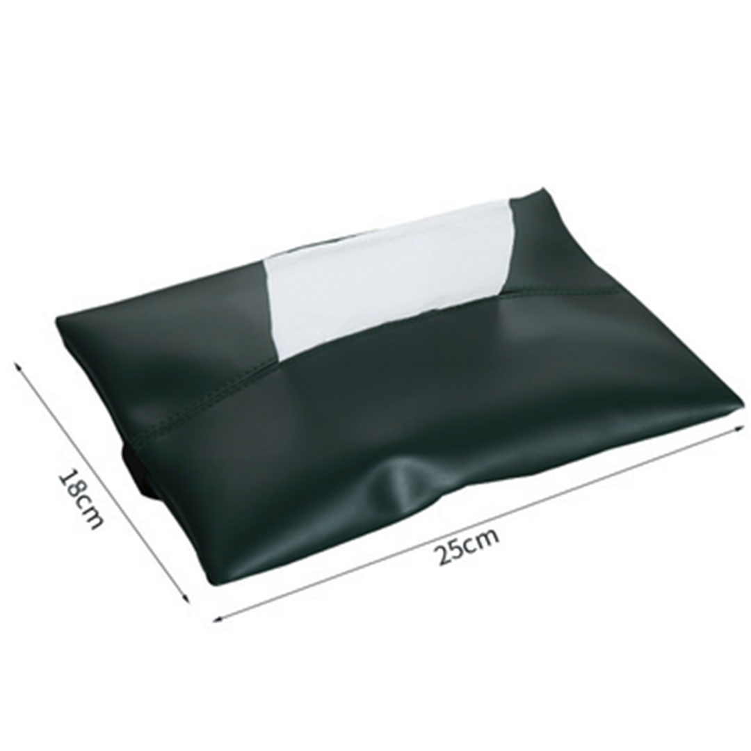 Leather tissues bag G-592 green-KR012630