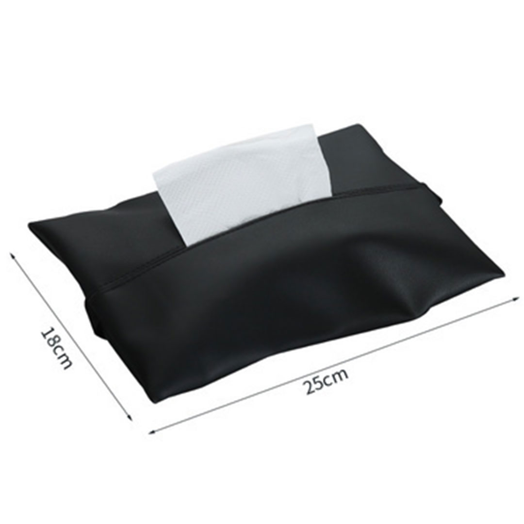 Leather tissues bag G-592 black-KR012632