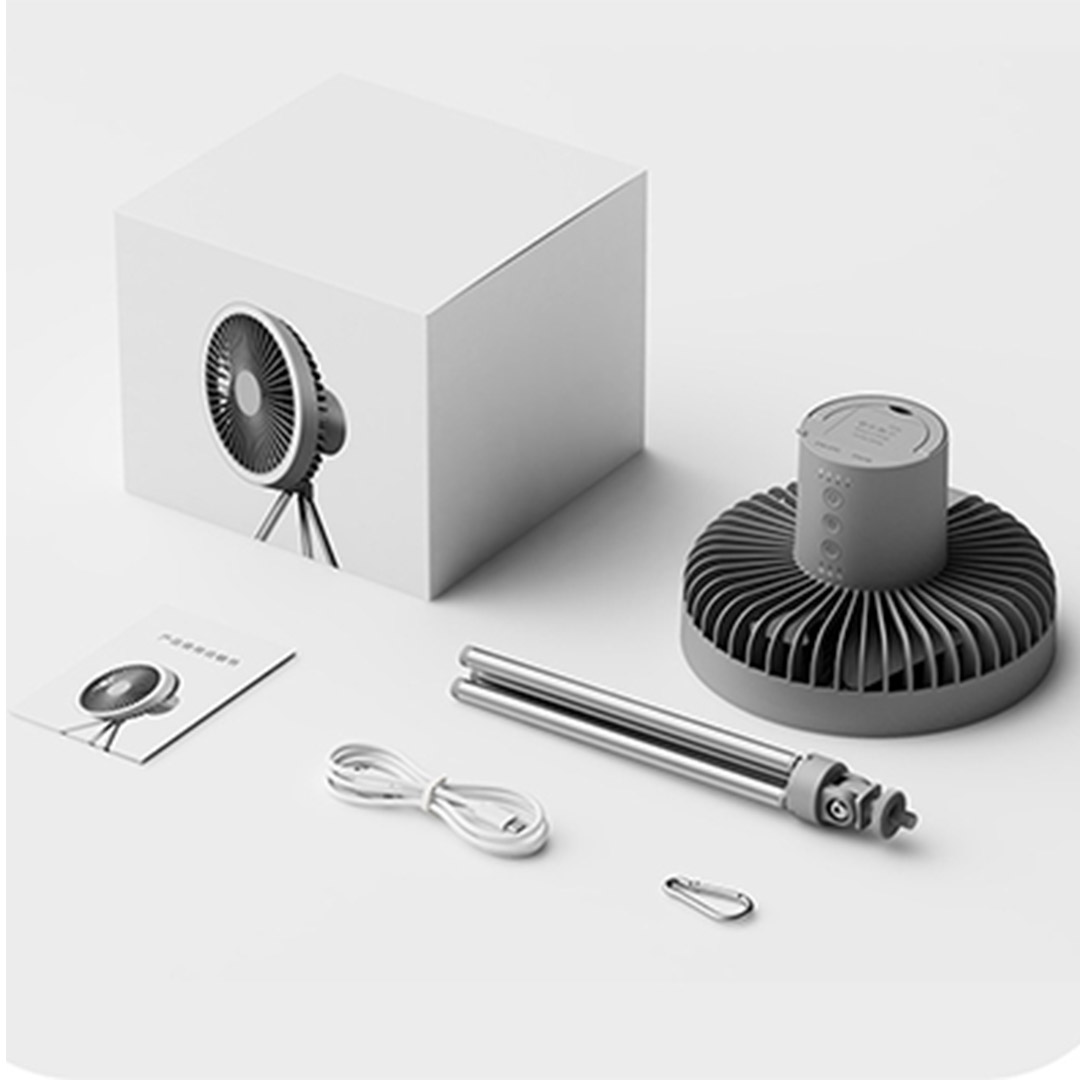 Rechargable multi-function mini fan with LED light G-864-KR012777