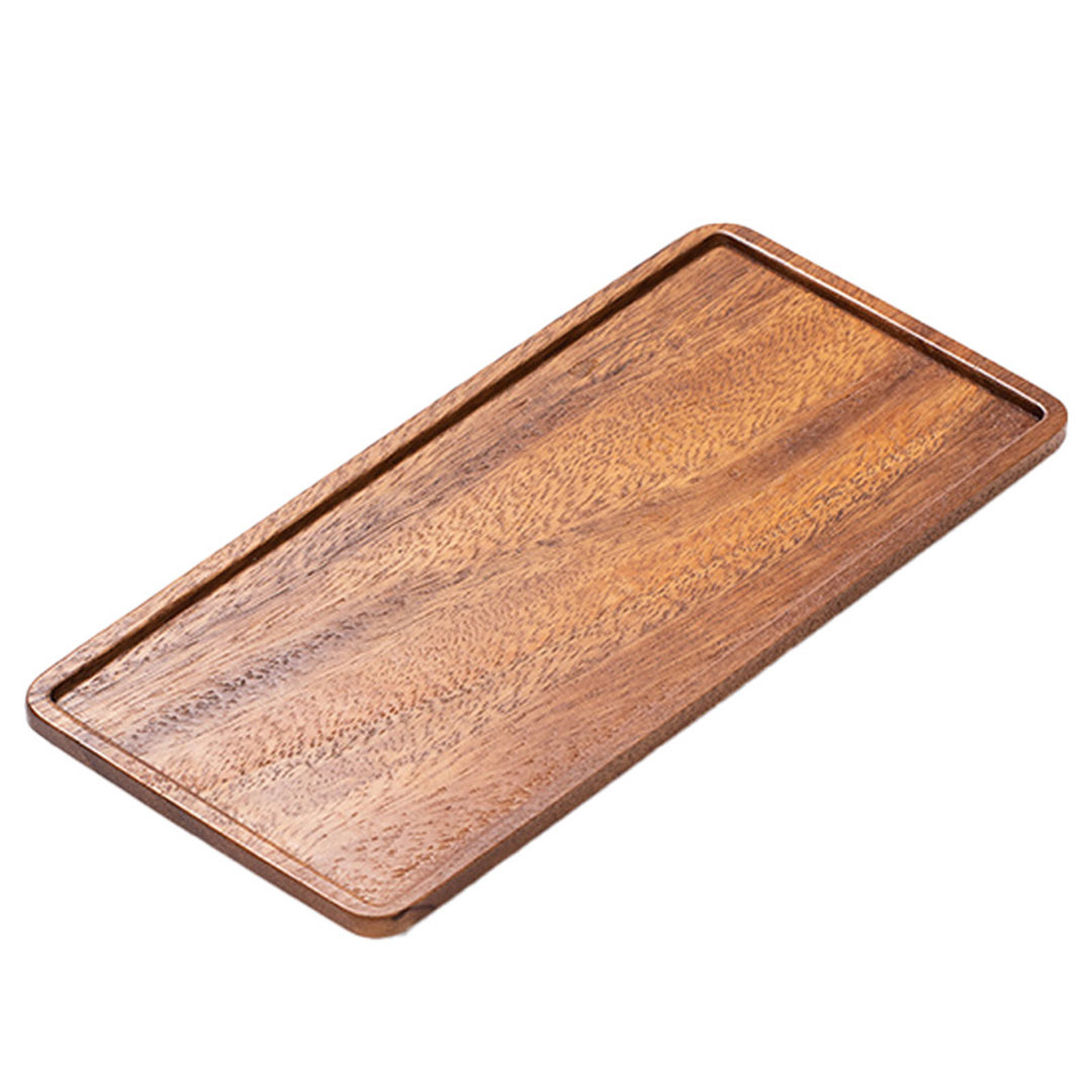 Coffee wood serving tray 30x12x1.2cm G-1329-KR012963