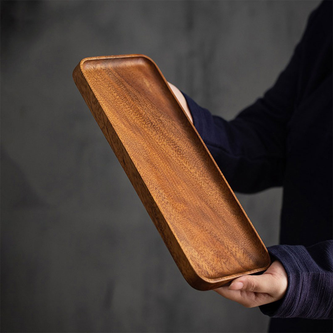 Coffee wood serving tray 30x12x2cm G-1328-KR012962
