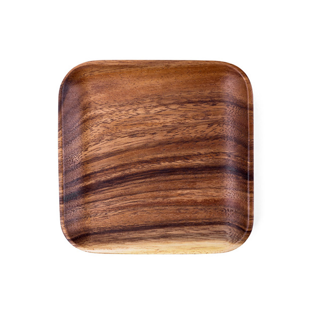 Coffee wood serving tray 16.5x16.5cm G-1330-KR012964