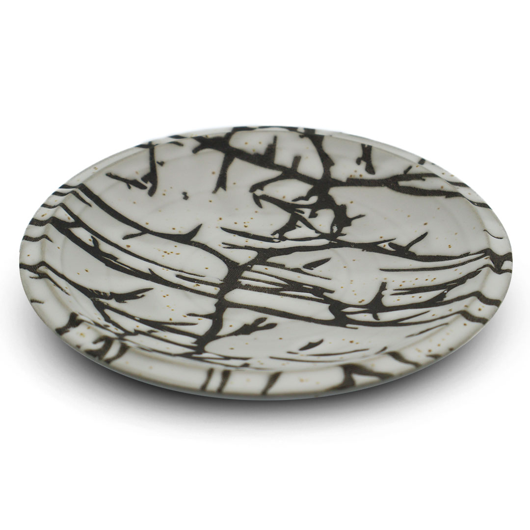 Ceramic handmade serving plate G-1358-KR012973