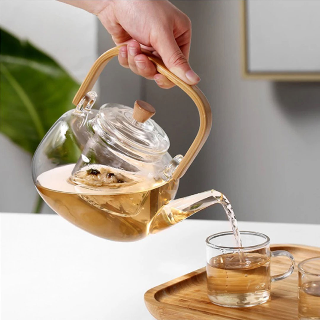 Tea and herbal glass jug 1000ml G-1393-KR013022
