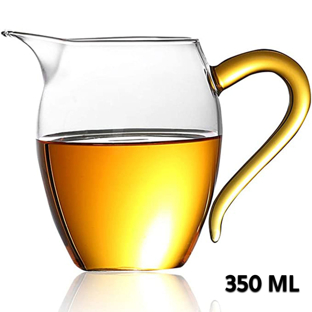 Coffee and tea glass server jug 350ml orange G-1404-KR013033
