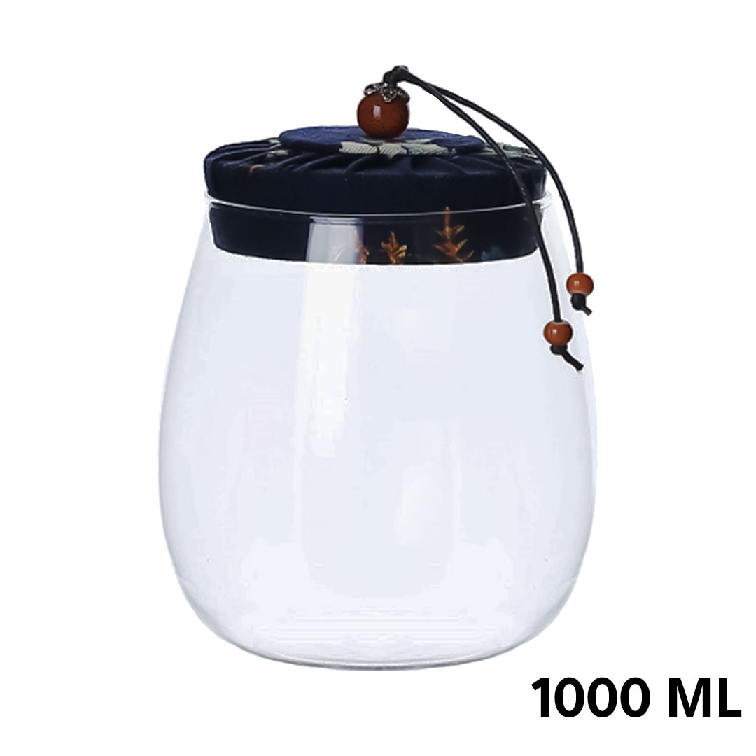 Coffee and tea glass container 1000ml G-1424 -KR013041