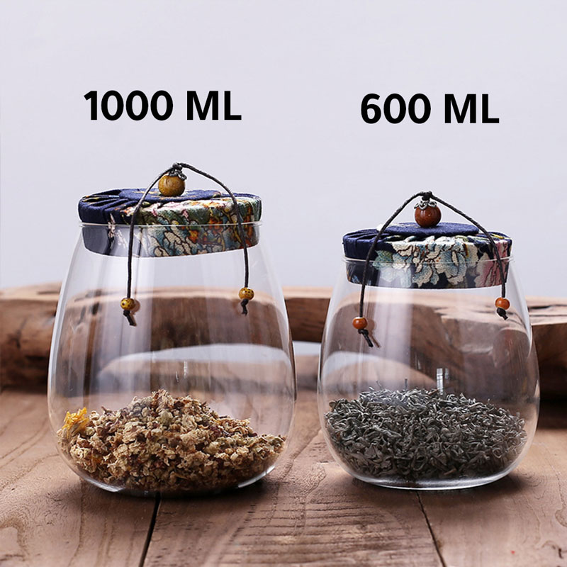 Coffee and tea glass container lmulti-size