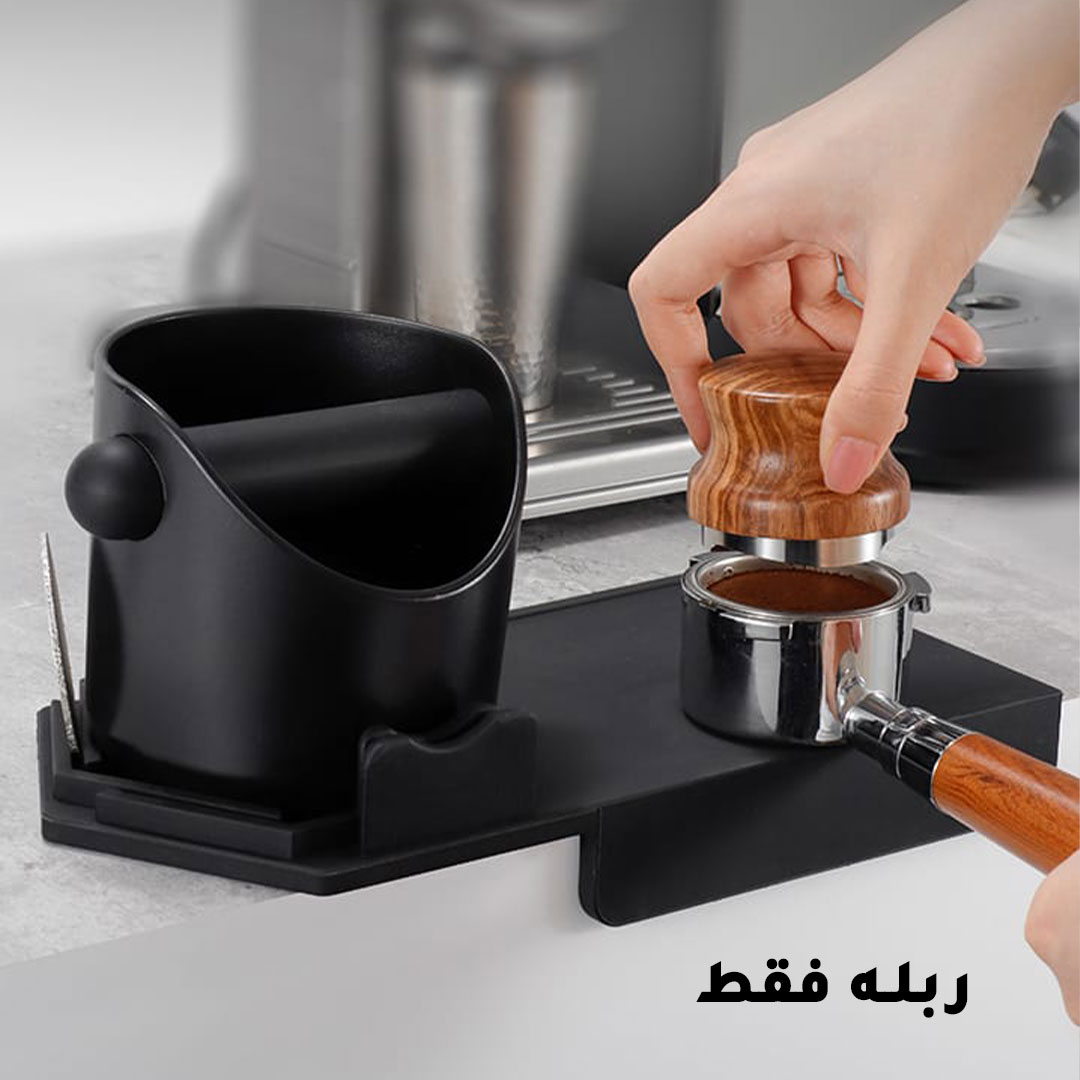 Coffee rubber tamping matt with holders H-044-KR013072