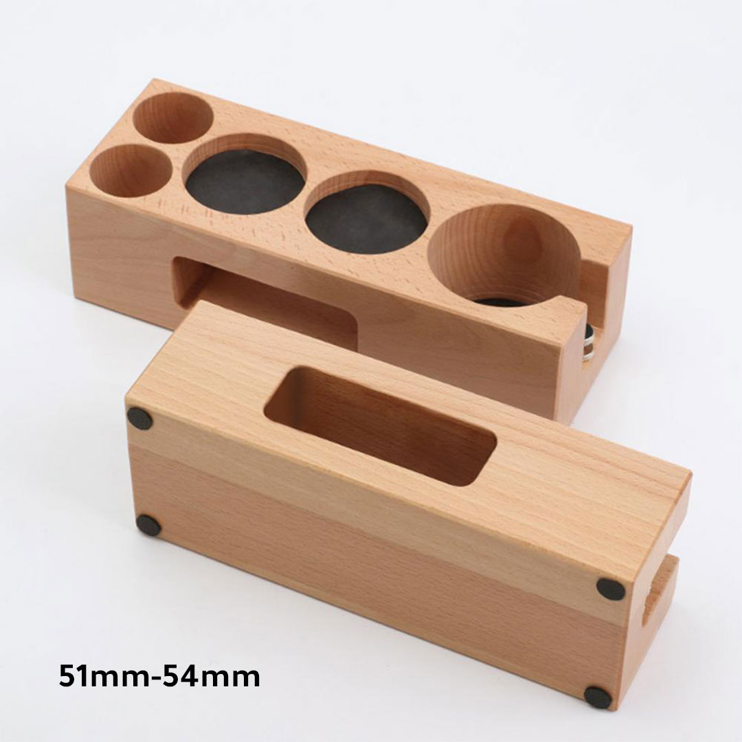 Coffee wooden tamping base and accessories holder 51mm-54mm-KR013083