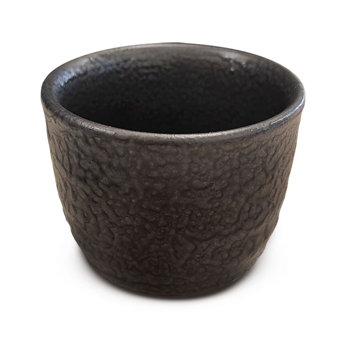 Coffee ceramic cup black 120 ml