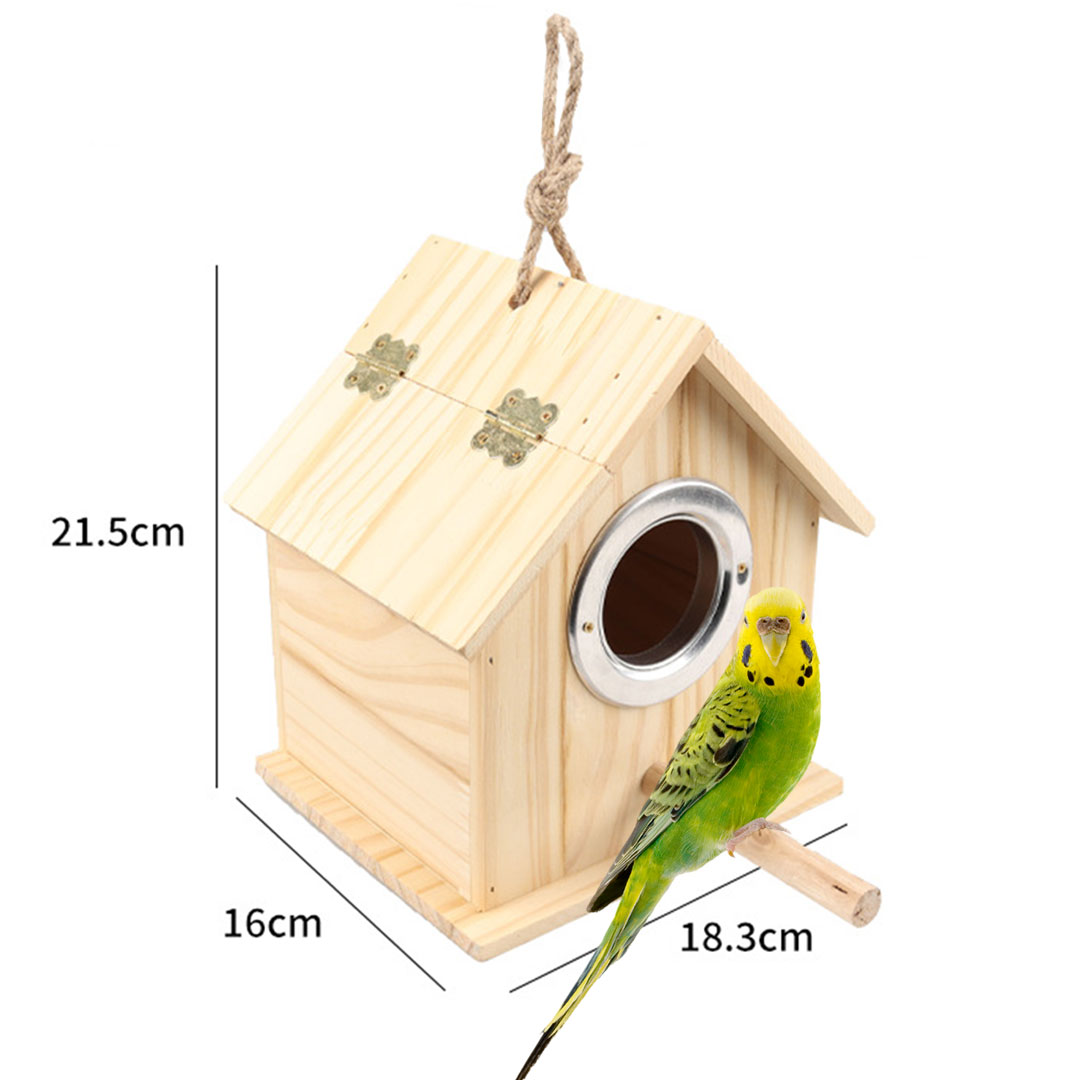 Birds wooden house nest H1560