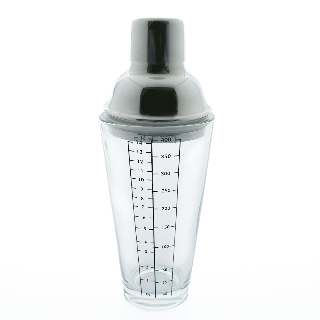 Coffe and cold drinks shaker glass and stainless H-1633