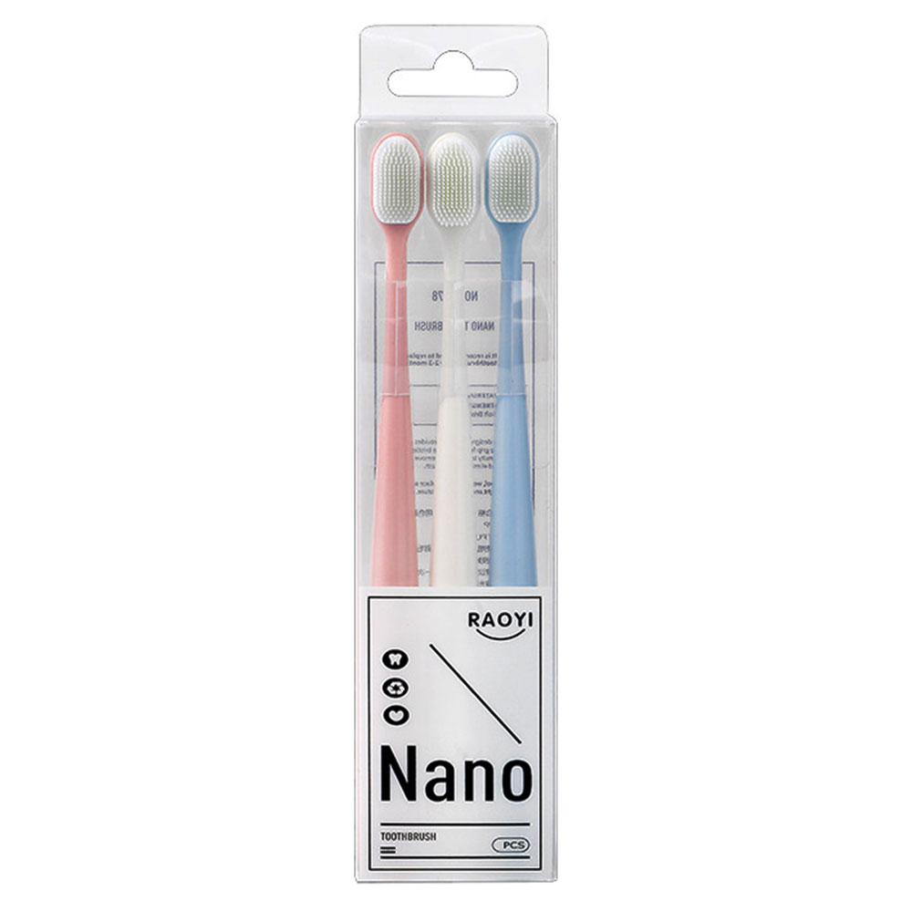 Nano soft silicone toothbrush set of 3pcs-KR100102