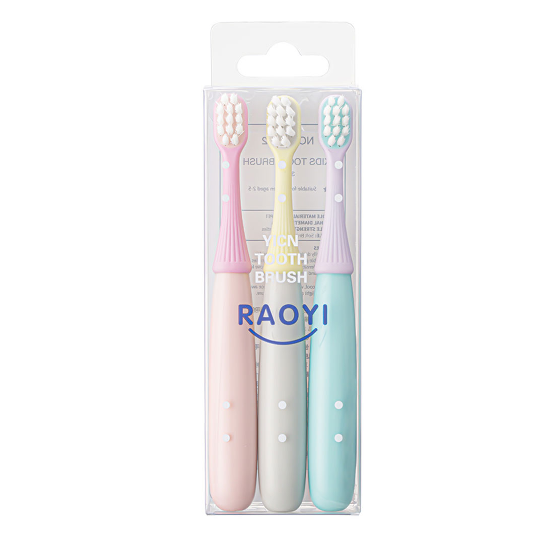 Soft toothbrush for kids set of 3pcs -KR100103