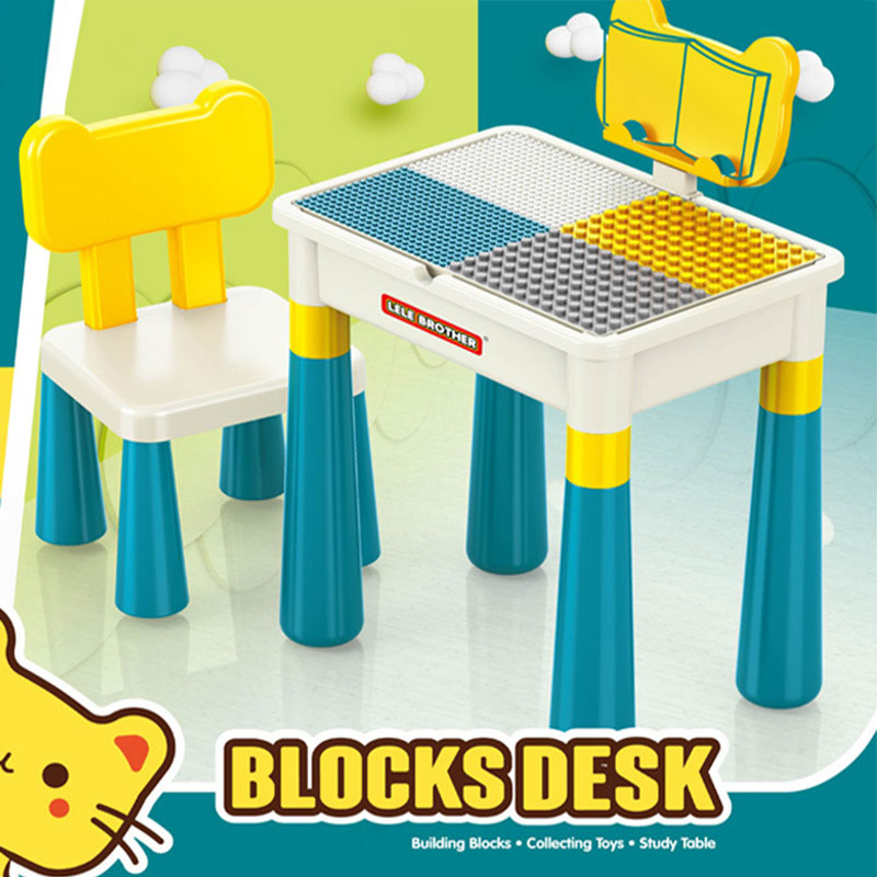 Children's educational blocks table and chair kt-118-KR110200