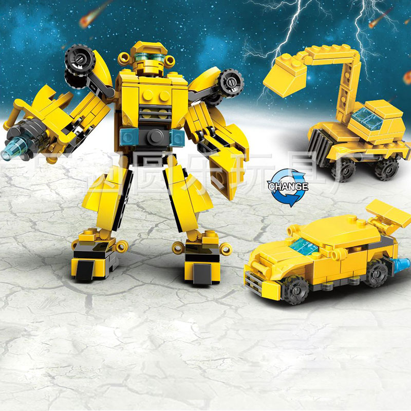 Educational cube game for children in the shape of a transformer car kt-121-KR110203