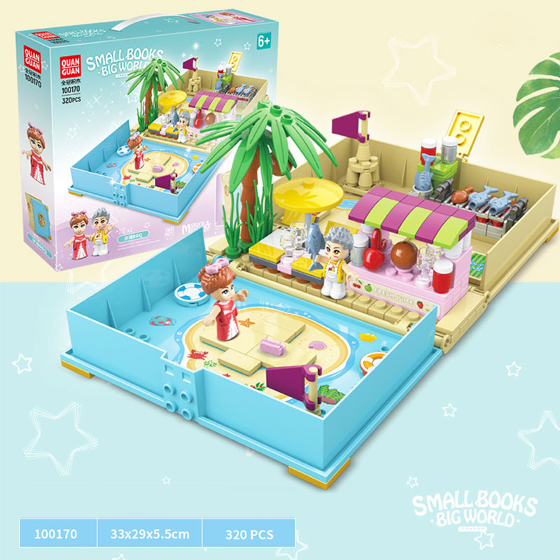 Kt-014 seafood store block building toy-KR110096
