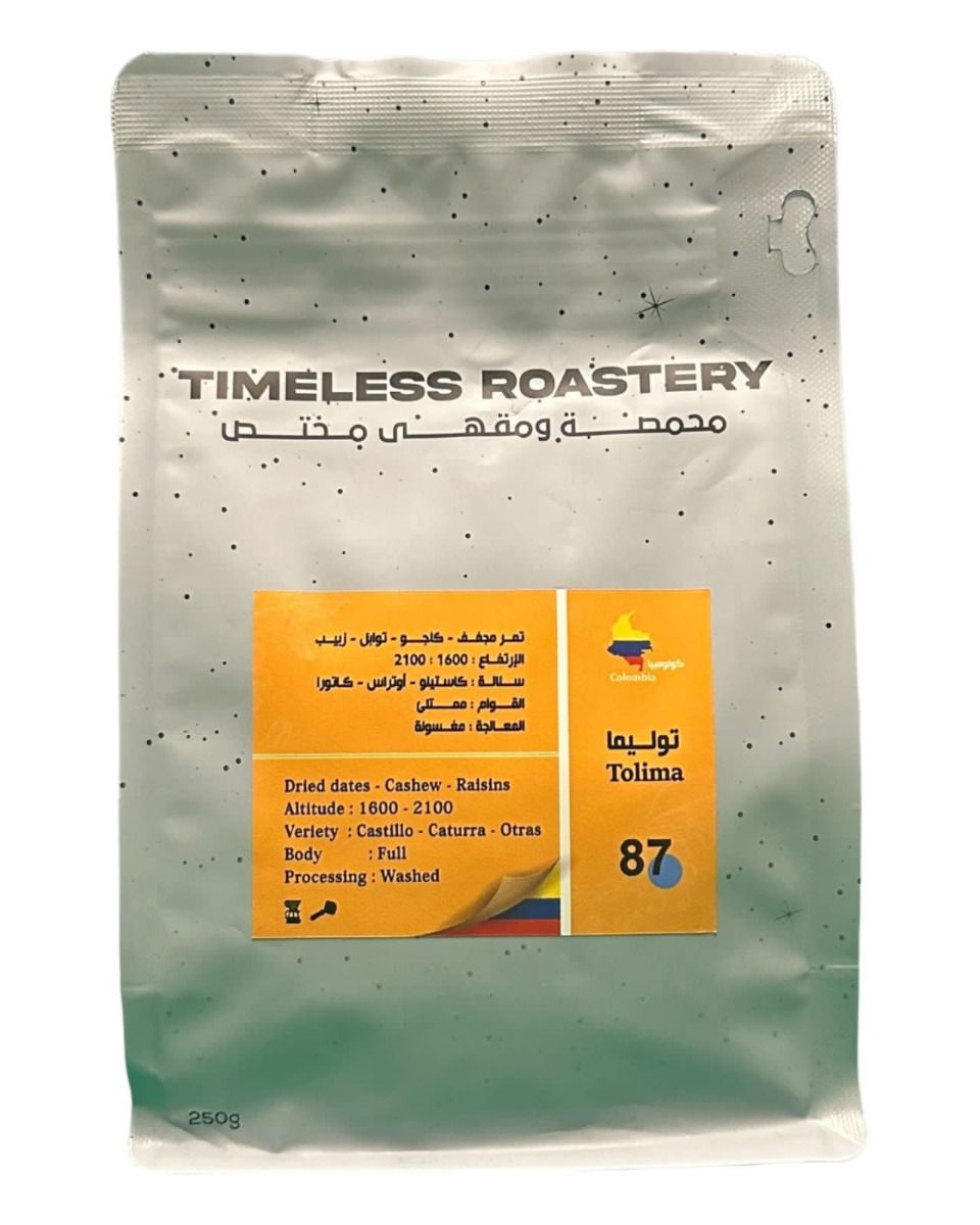 COFFEE BEAN TIMELESS TOLIMA - COLOMBIA 250G